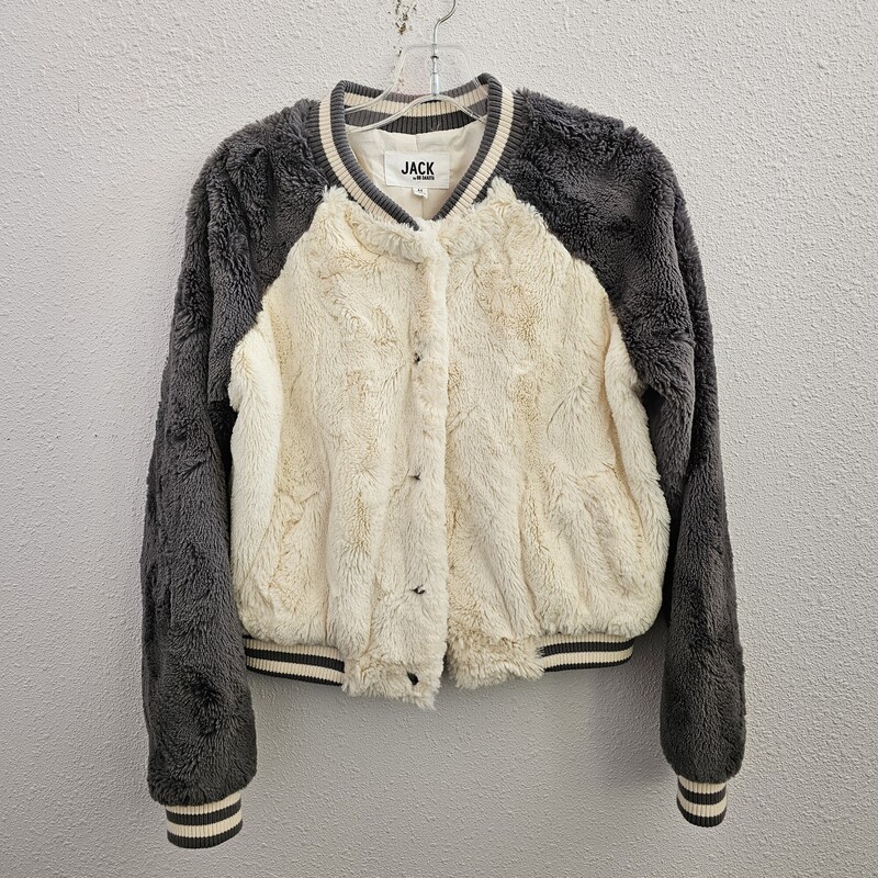 BB Dakota Faux Fur, Gry/crm, Size: Medium