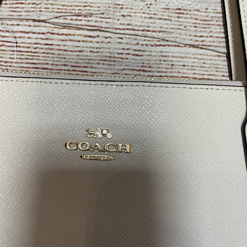 Coach Purse, Cream, Size: None