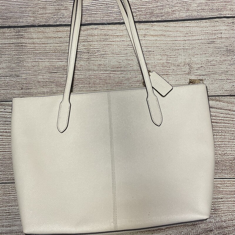 Coach Purse, Cream, Size: None