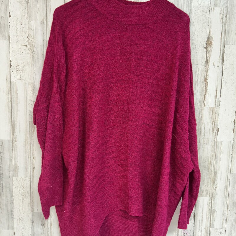 L Dark Pink Knit Sweater