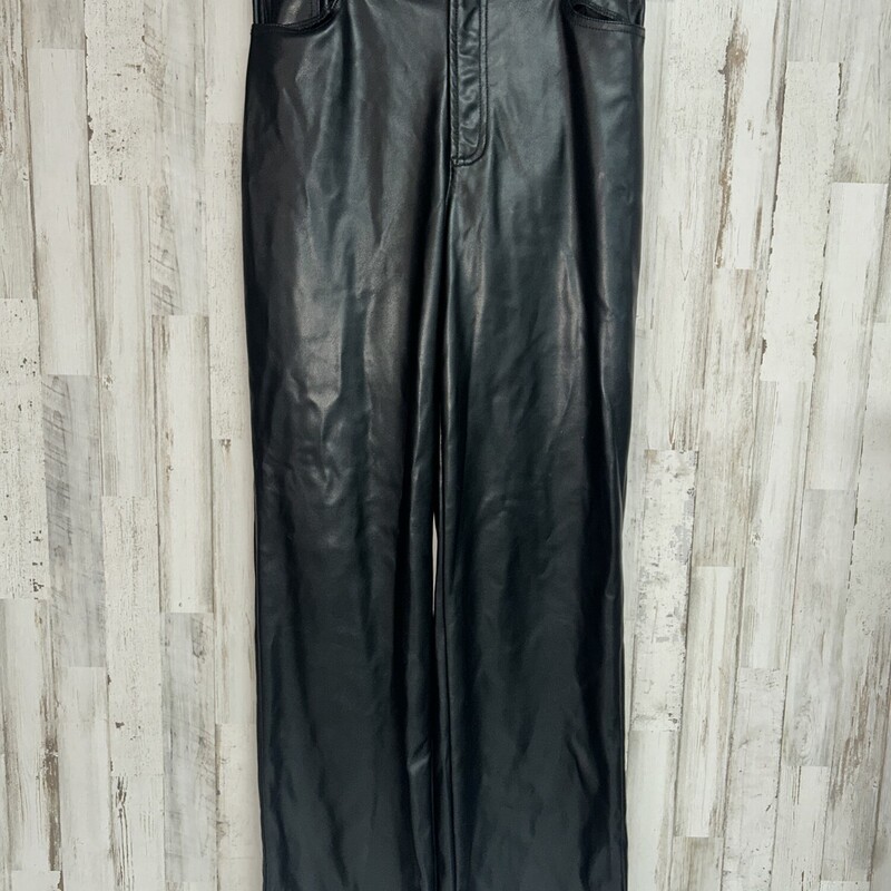 S Black Leather Pants