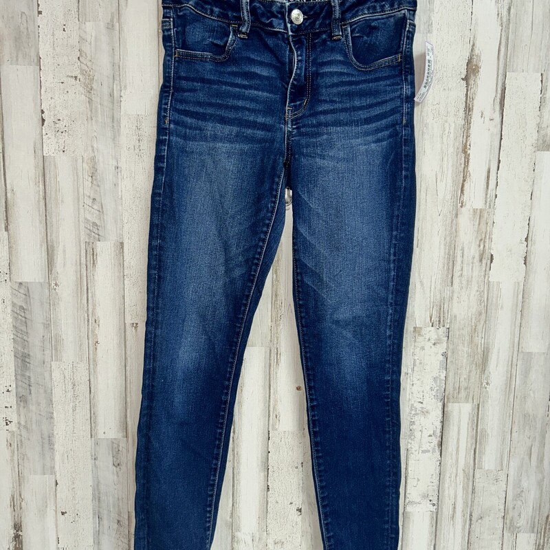 Sz8 Dark Wash Jeggings, Blue, Size: Ladies M