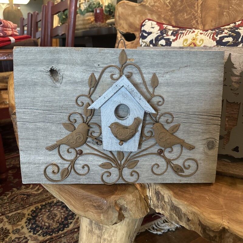 Birdhouse On Barnwood