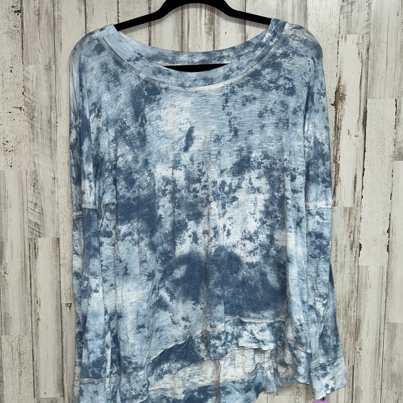 XL Blue Tie Dye Top