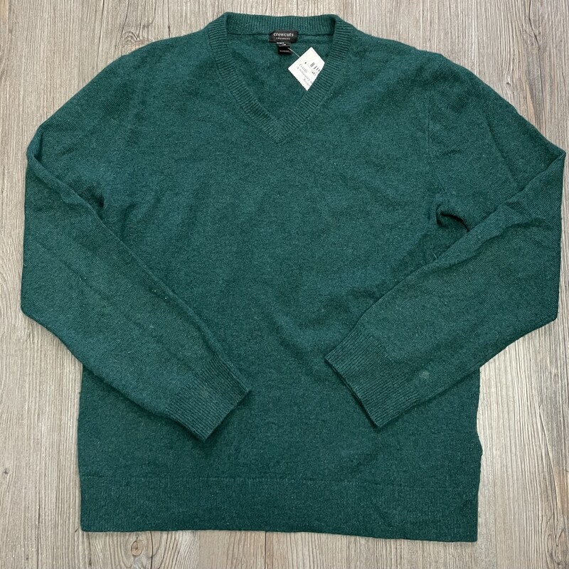 Crewcuts Cashmere Sweater, Green, Size: 12Y