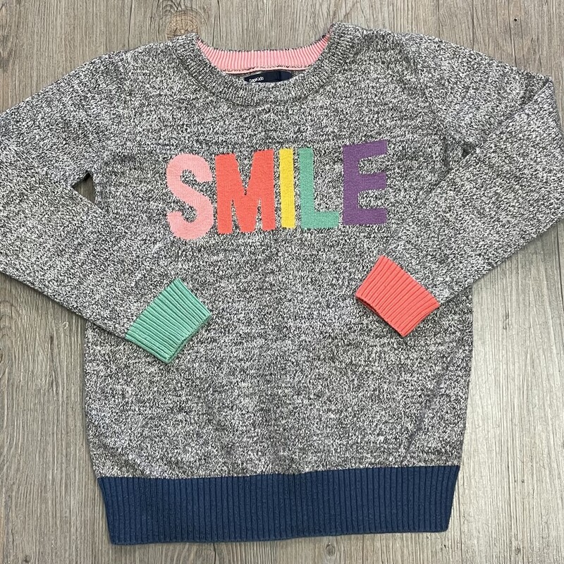 Gap Knit Sweater, Grey, Size: 6-7Y