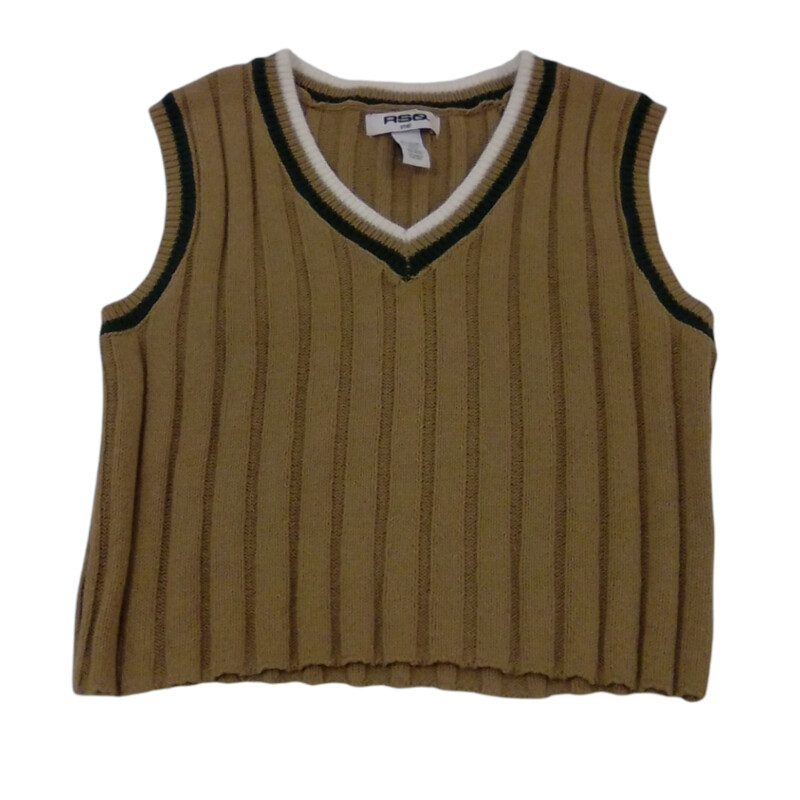 Vest: Tan/Green