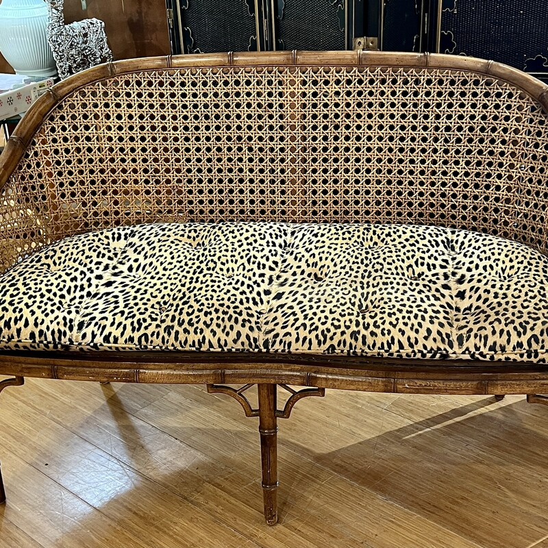 Settee Caned Back Vintage