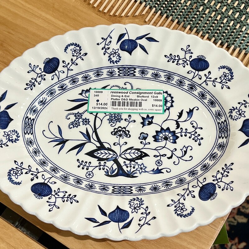 Platter D&G Meakin Oval