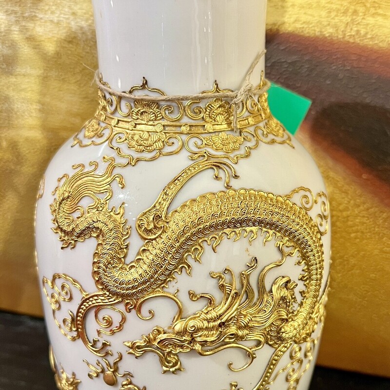 Vase Gold Dragon