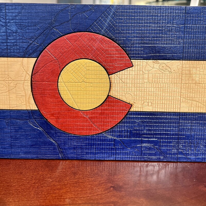 Plaque Colorado Flag