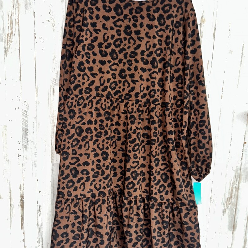 4X Dark Leopard Dress