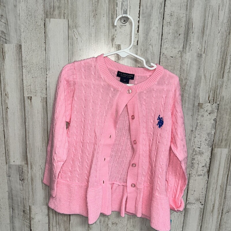 3T Pink Knit Cardigan