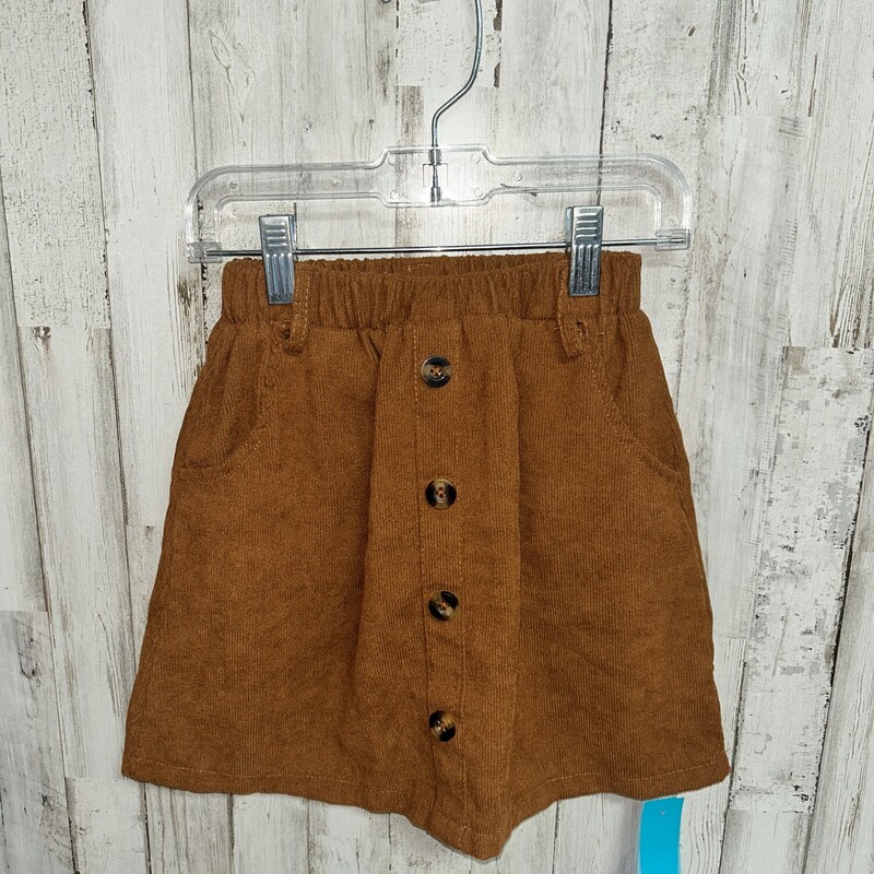 6 Tan Button Skirt