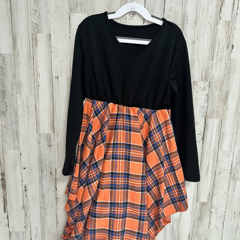 8 Orange Plaid Dress