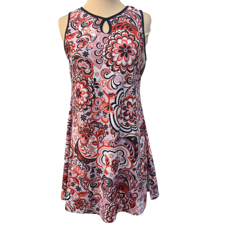 Nuu Muu Active Dress<br />
Poppy/Firecracker 2013 Pattern<br />
Sleeveless with Keyhole Detail<br />
Colors: Red, Black, Cream and Pink<br />
Size: Large