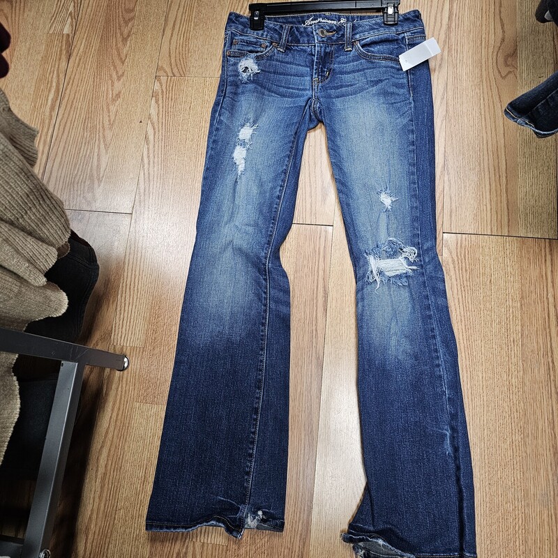 AMERICAN EAGLE JEANS, DENIM, Size: 2REGULAR