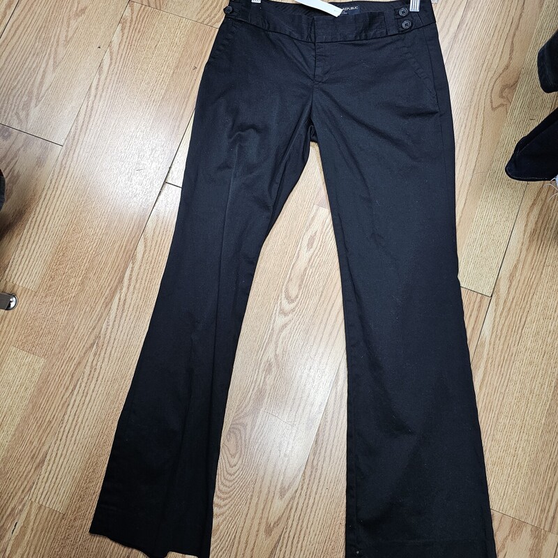 BANANA REPUBLIC PANTS, BLACK, Size: 2P