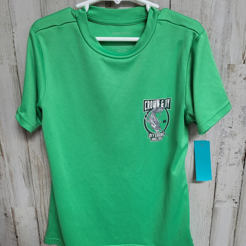 6/7 Lime Green Fish Tee