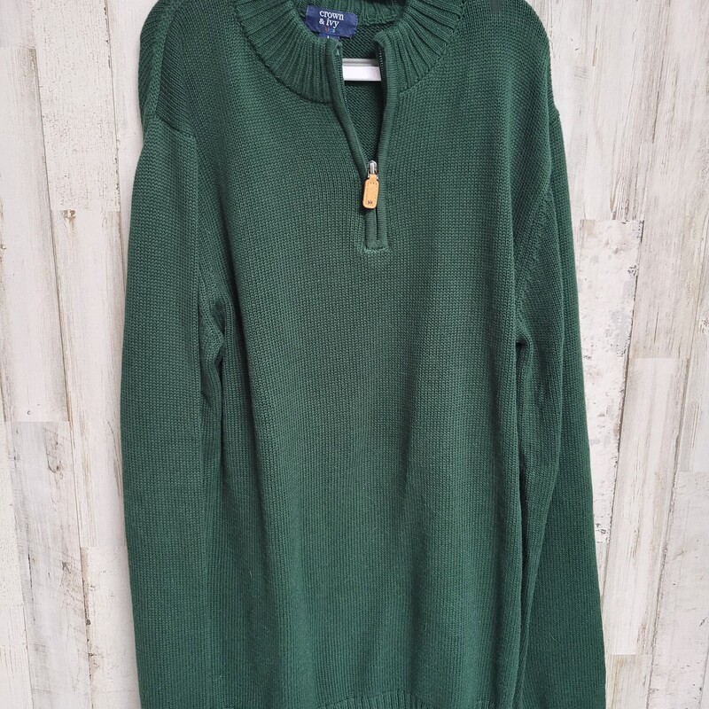 10/12 Green Knit Pullover, Green, Size: Boy 10 Up