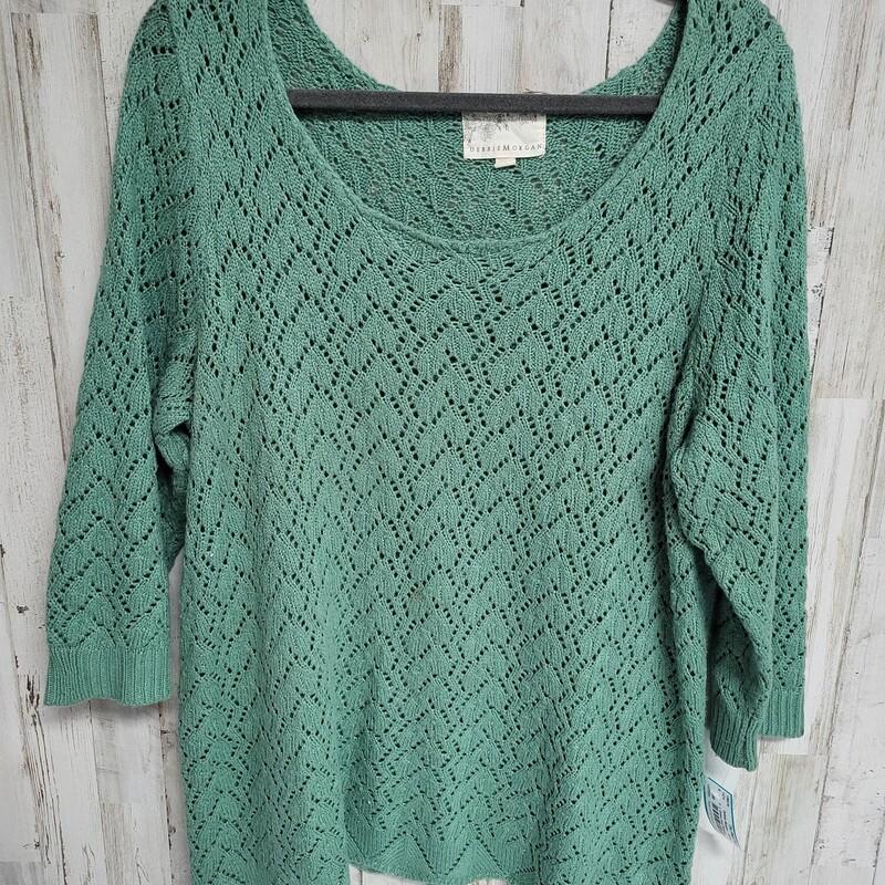 L Green Knit Sweater