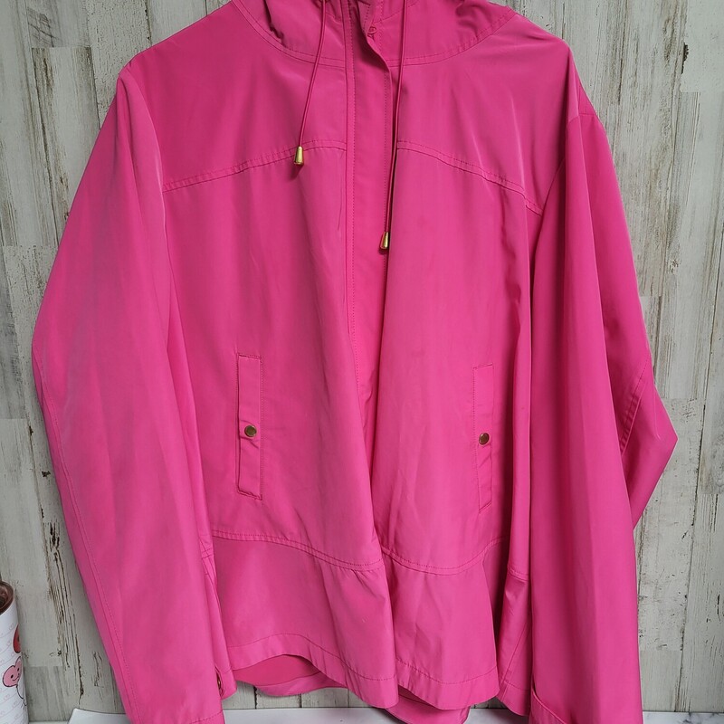 3X Hot Pink Rain Jacket