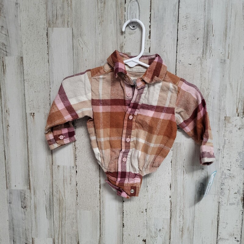 0/3M Tan/Pink Flannel Bub