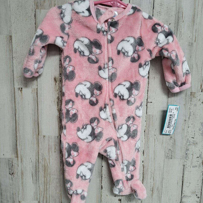 0/3M Pink Minnie Sleeper, Pink, Size: Girl NB-3m