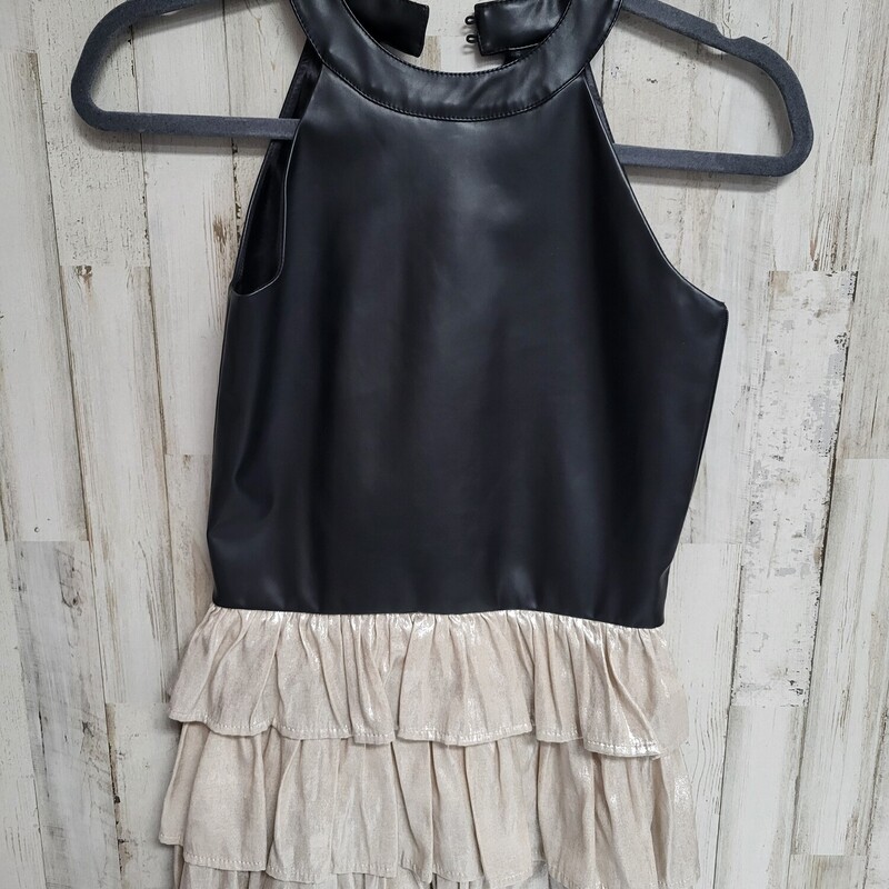 10 Leather Ruffled Dress