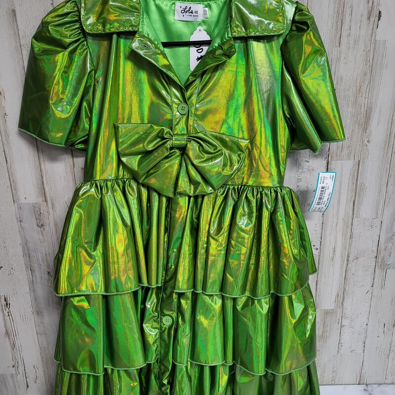 10 Metallic Green Ruffle