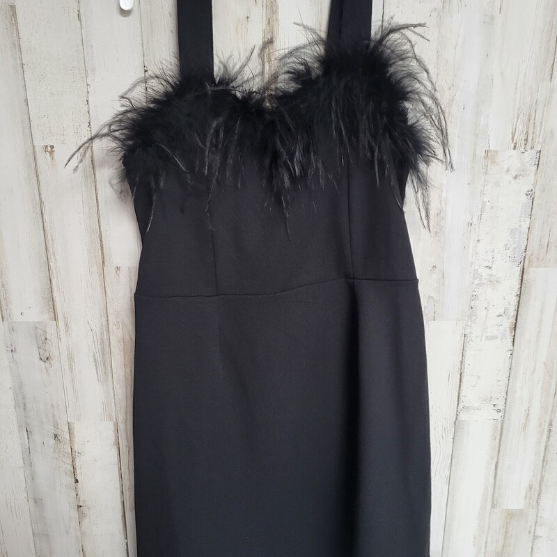 12 Black Fur Lined Dress