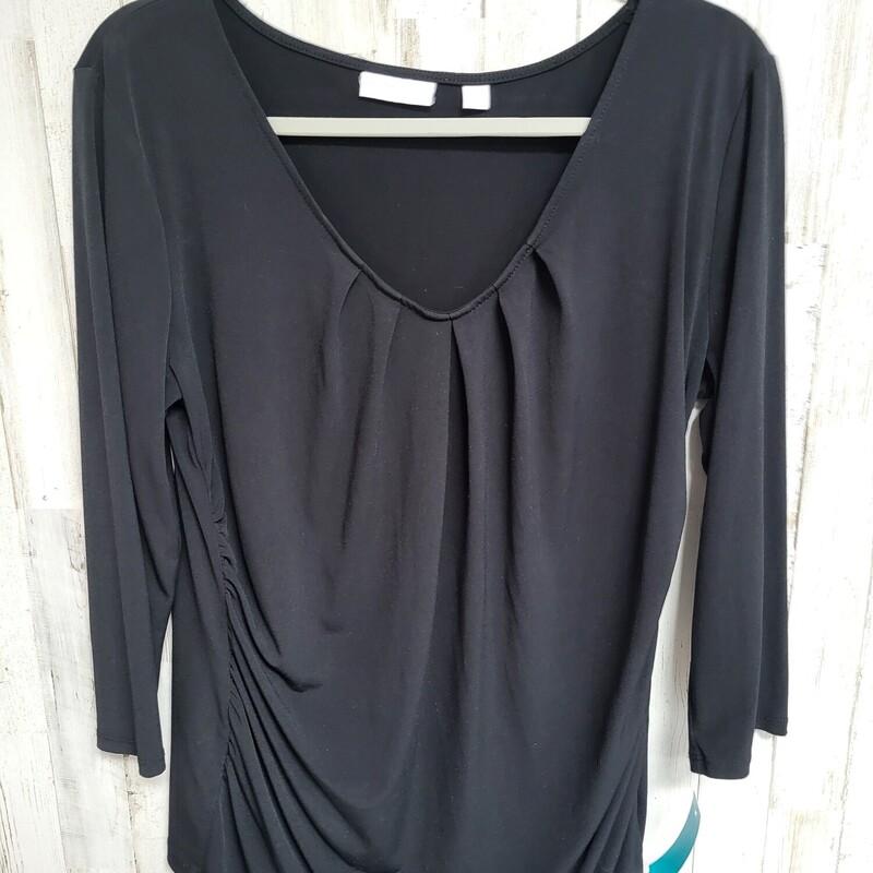 XL Black Scrunch Top