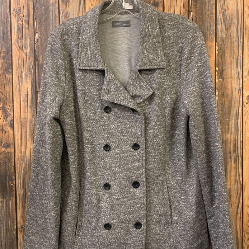 Gray Peacoat, Size: M