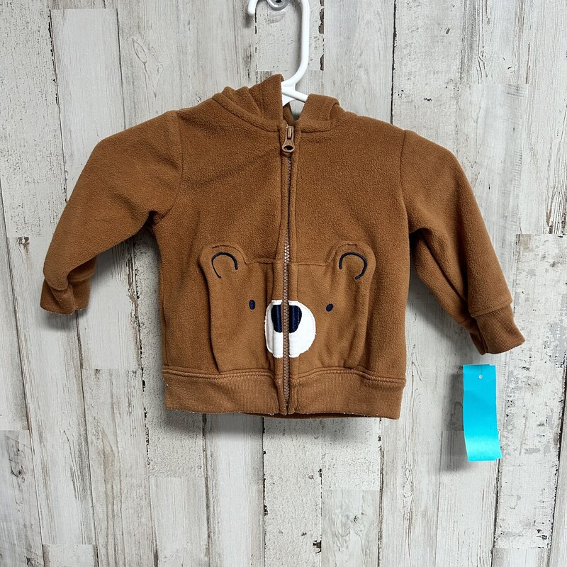 3M Bear Zip Jacket, Brown, Size: Boy 0-9m