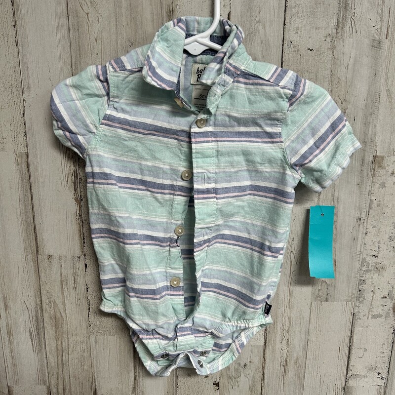 6M Blue Stripe Bubble, Blue, Size: Boy 0-9m