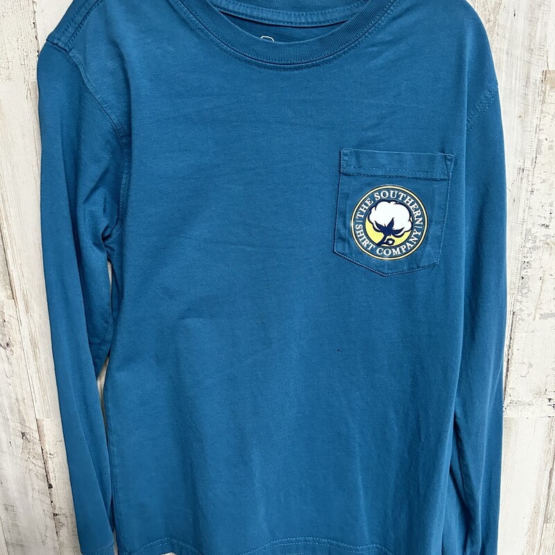 6/7 Teal Fish Pocket Tee