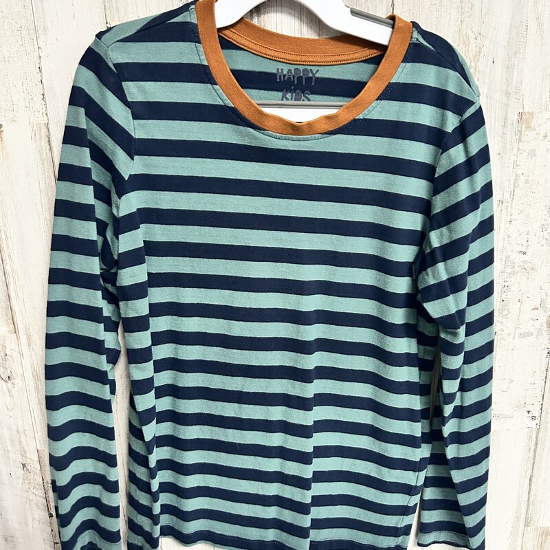 7 Green/Navy Stripe Longs