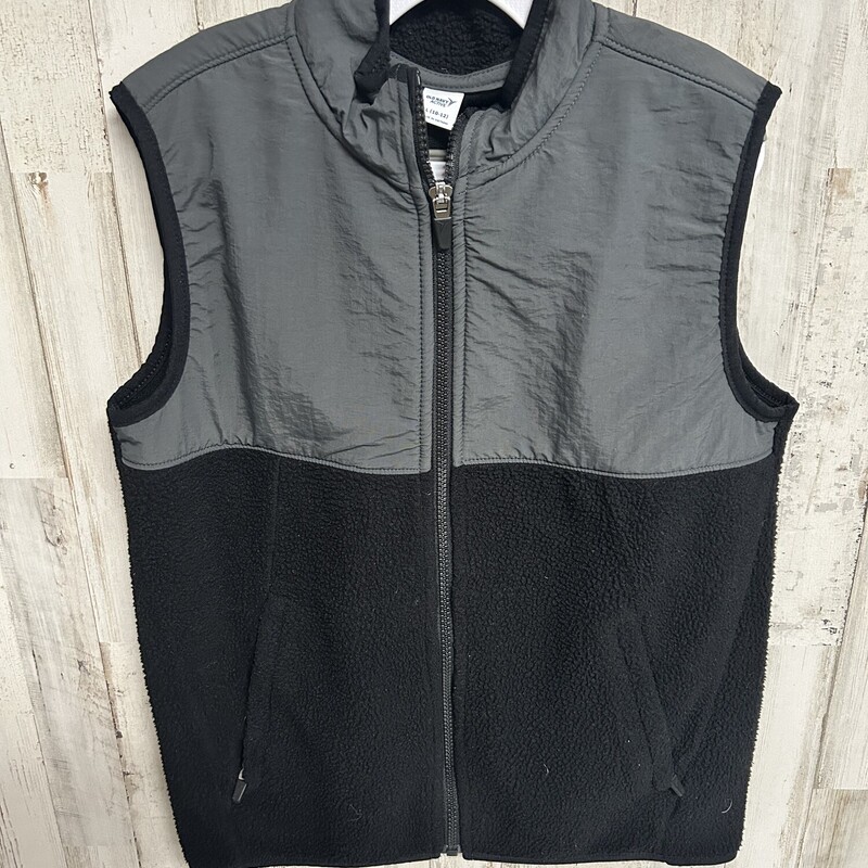 10/12 Black Sherpa Vest, Black, Size: Boy 10 Up