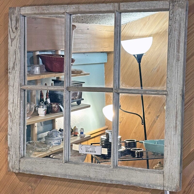 Shabby Window Mirror