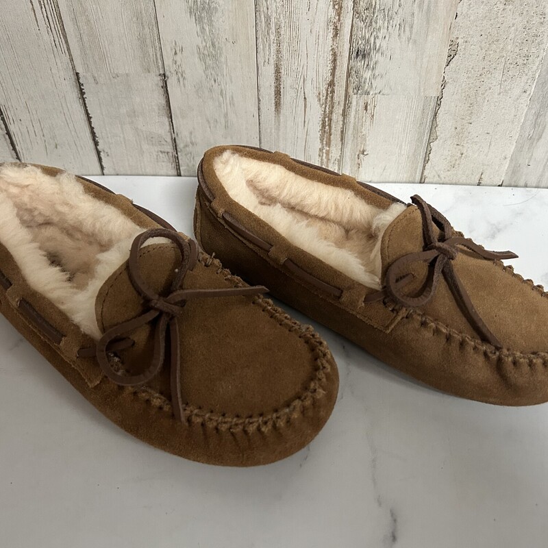 Y1 Tan Fur Lines Slippers