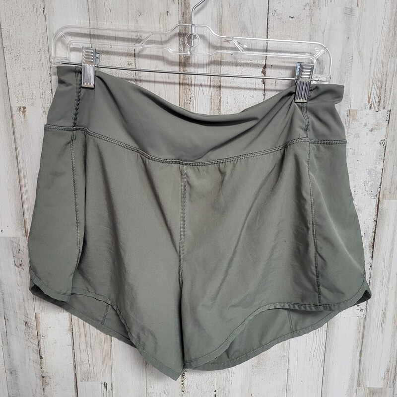 Sz10 Olive Logo Shorts