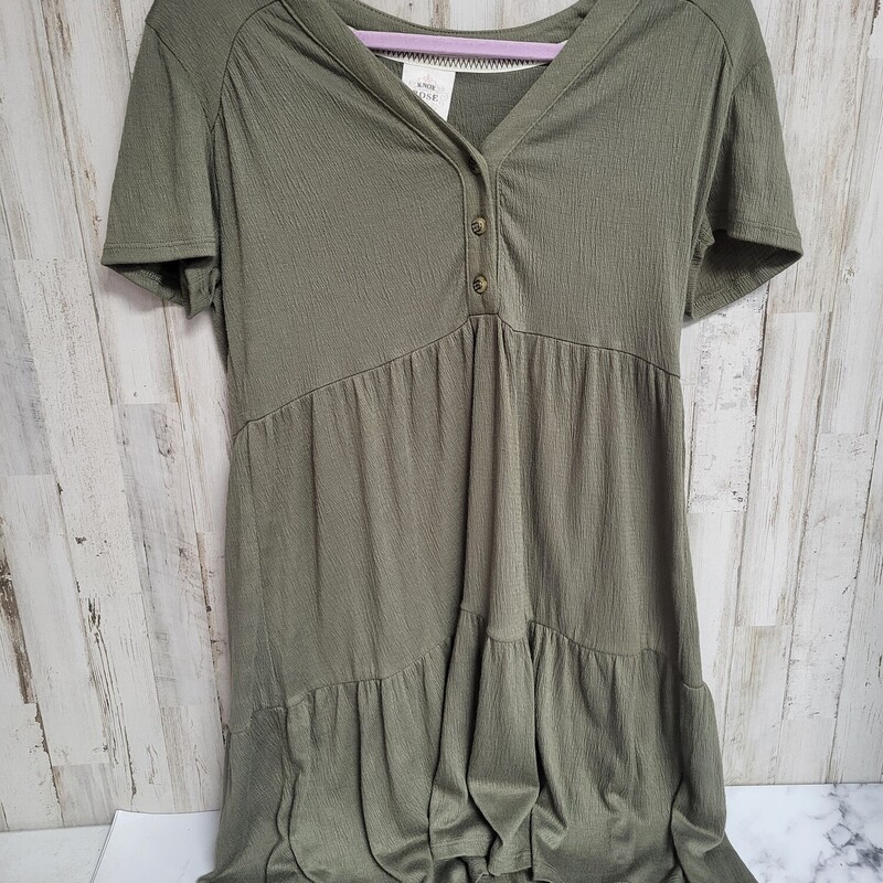 M Olive Button Dress