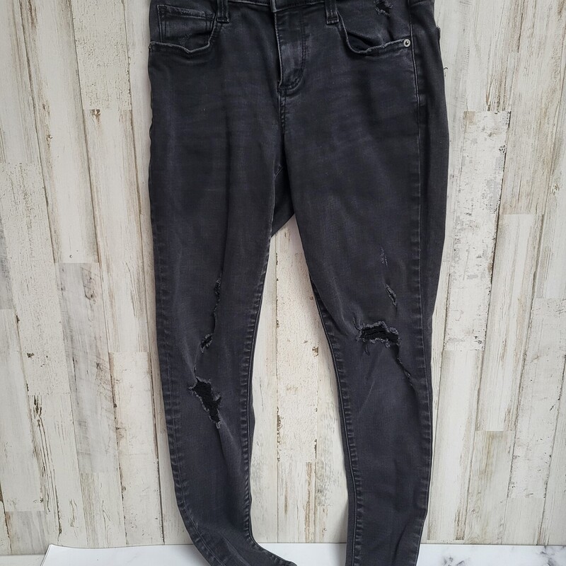 Sz3 Black Ripped Jeggings