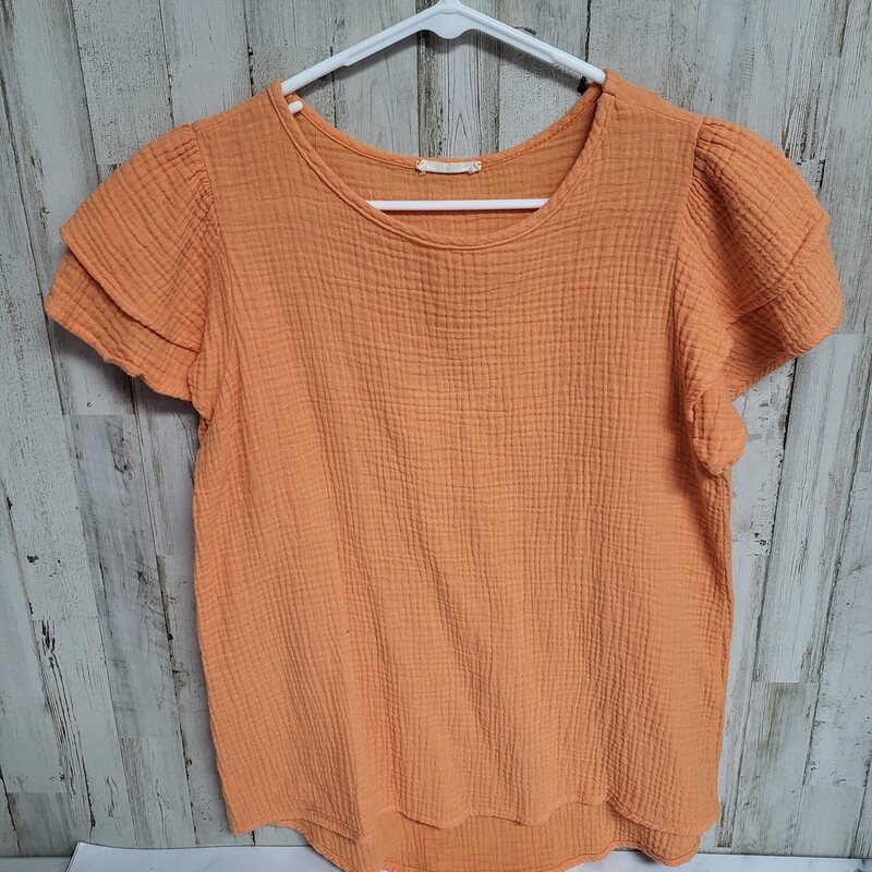 M Orange Muslin Top