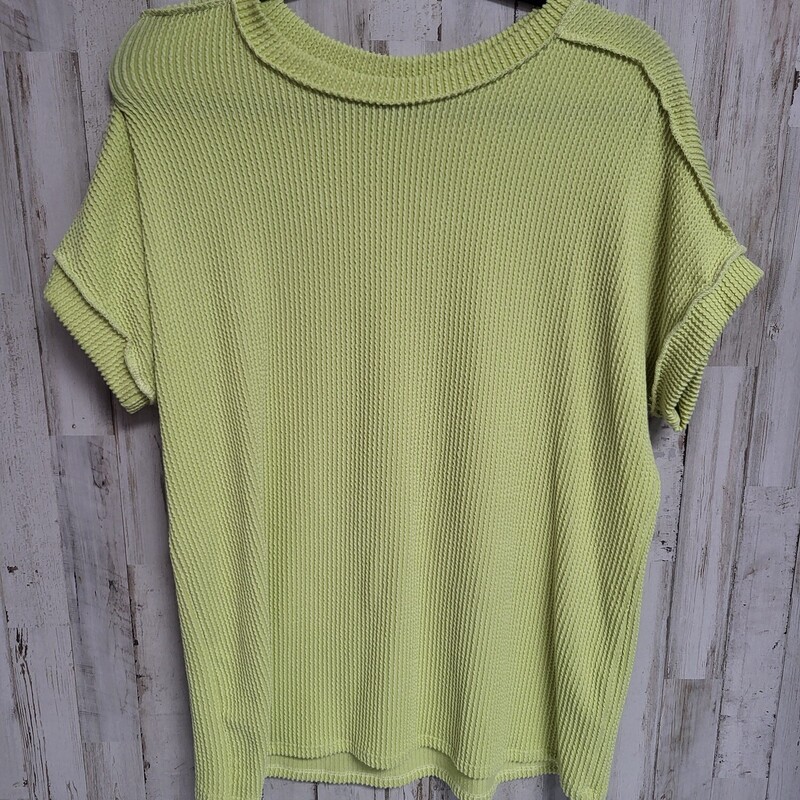 M Lime Textured Top