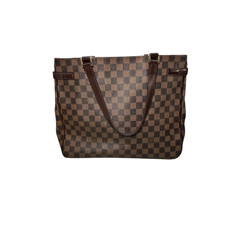 Louis Vuitton Uzes Damier Ebene Tote<br />
<br />
Date Code:BO0034<br />
<br />
Dimensions:<br />
<br />
Heigth:11.25<br />
Width: 13.5<br />
Depth: 4.75<br />
<br />
Very good condition. Some interior marks and minor corner wear.<br />
<br />
<br />
Does not come with the original dust bag or box.