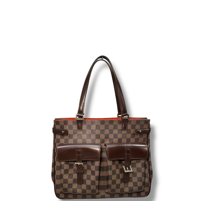 Louis Vuitton Uzes Damier Ebene Tote

Date Code:BO0034

Dimensions:

Heigth:11.25
Width: 13.5
Depth: 4.75

Very good condition. Some interior marks and minor corner wear.


Does not come with the original dust bag or box.