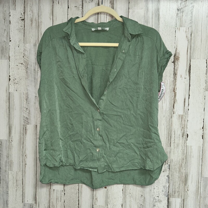 S Green Cuff Button Up