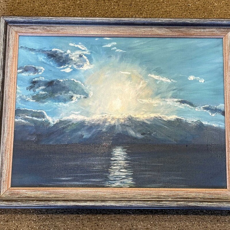 Ocean Sunrise Oil Painting
18.5 In x 14.5 In.