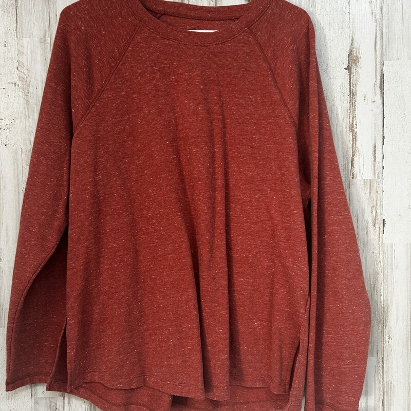 L Red Heathered Sweatshir